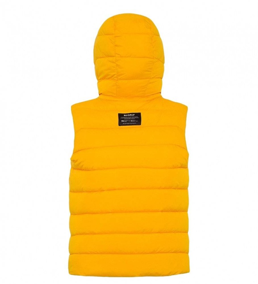 Mujer ECOALF Chaquetas Y Abrigos | Chaleco Aoraki Amarillo