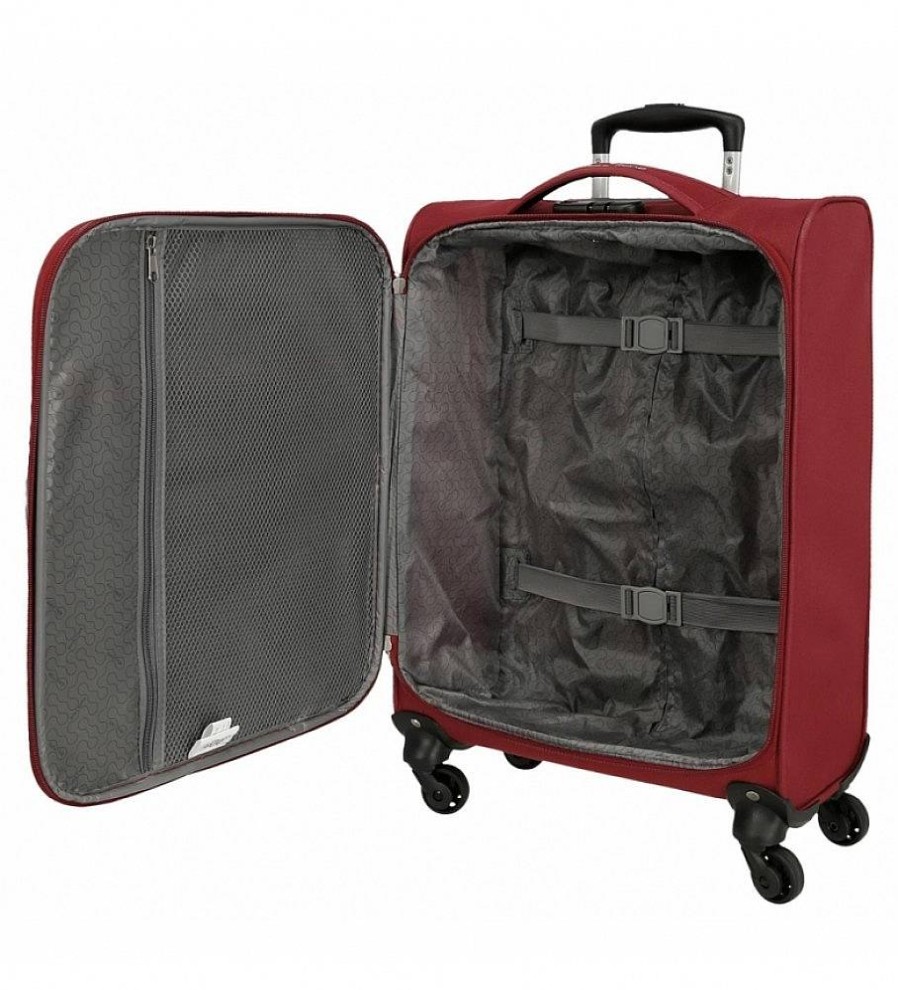 Mujer Roll Road Viaje | Juego De Maletas Roll Road Royce 55-66-76Cm Rojo -40X55X20Cm-