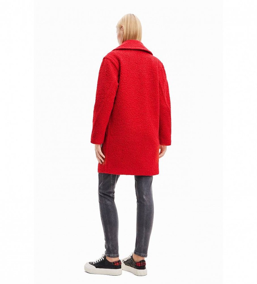 Mujer Desigual Chaquetas Y Abrigos | Abrigo London Rojo