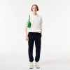 Mujer Lacoste Sudaderas Y Jerseis | Sudadera Jogger Relaxed Fit Logo Blanco