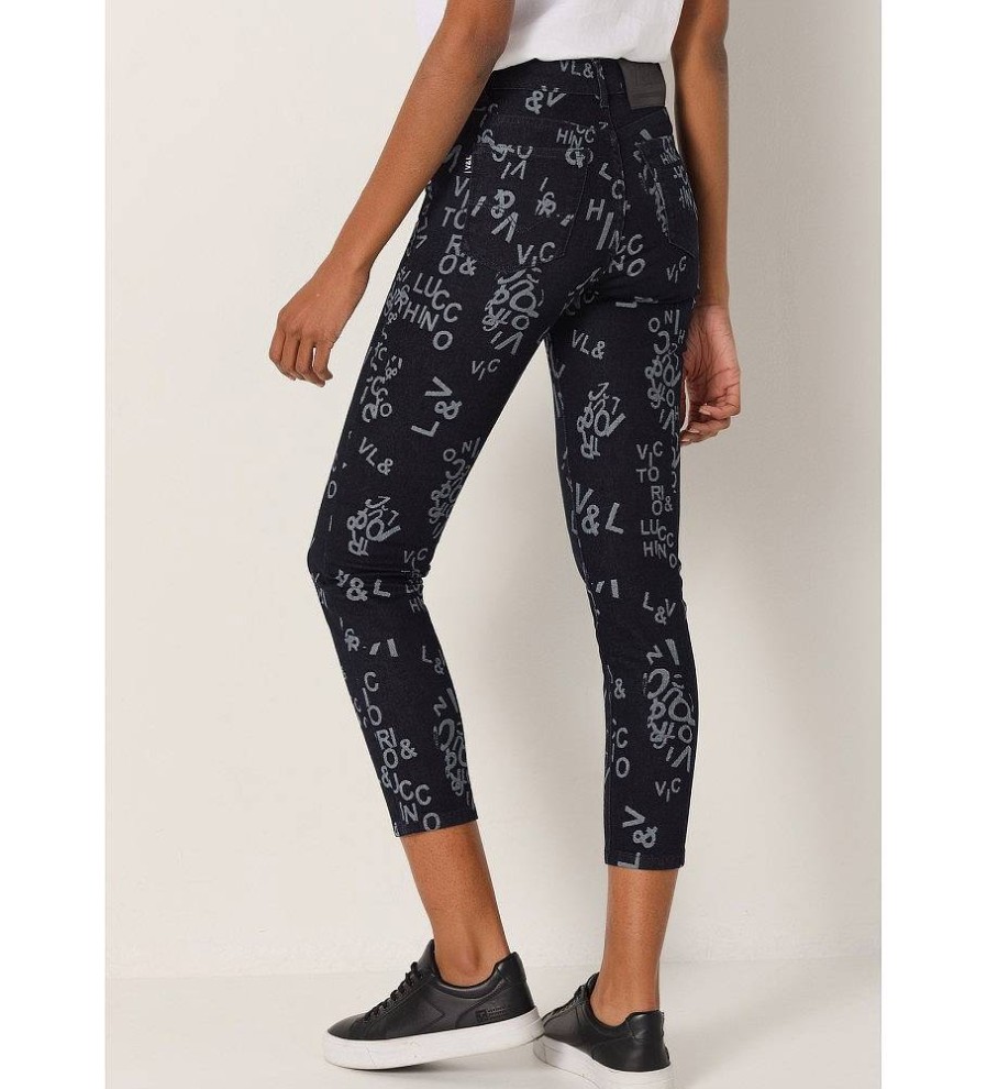 Mujer Victorio & Lucchino, V&L Pantalones | Jeans 136670 Marino