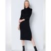 Mujer Lois Vestidos | Vestido De Punto Midi Negro