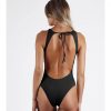 Mujer Admas Moda Bano | Banador Halter Summer Frill