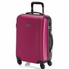 Mujer ITACA Viaje | Maleta Cabina De Viaje Corto Rigida 4 Ruedas Trolley 71150 Fucsia, Antracita -55X38X20Cm-