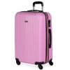 Mujer ITACA Viaje | Maleta De Viaje Rigida 4 Ruedas Mediana T71560 Rosa -66X41X27Cm-