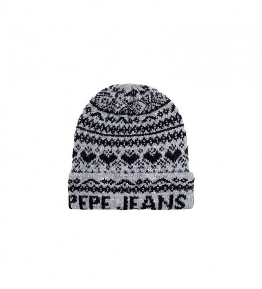 Mujer Pepe Jeans Gorras Y Gorros | Gorro Therese Gris