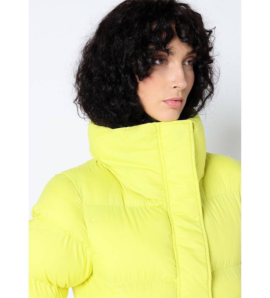 Mujer Victorio & Lucchino, V&L Chaquetas Y Abrigos | Abrigo Puffer Acolchado Amarillo