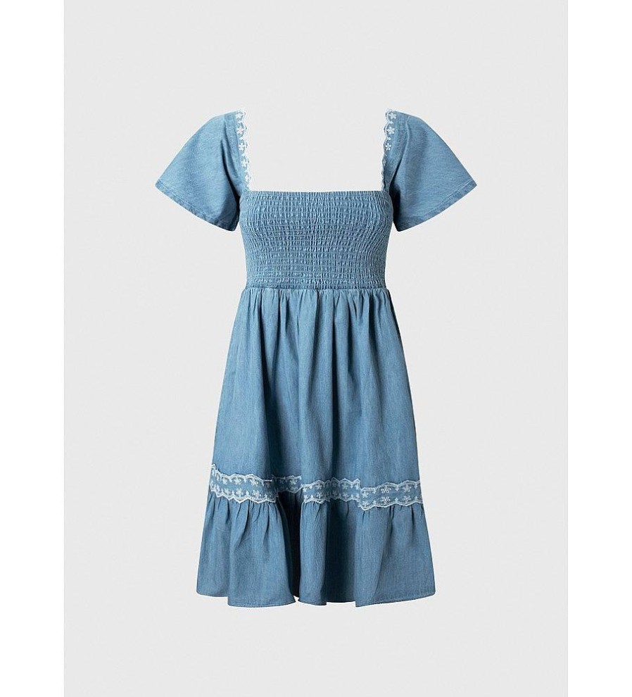 Mujer Pepe Jeans Vestidos | Vestido Adele Azul