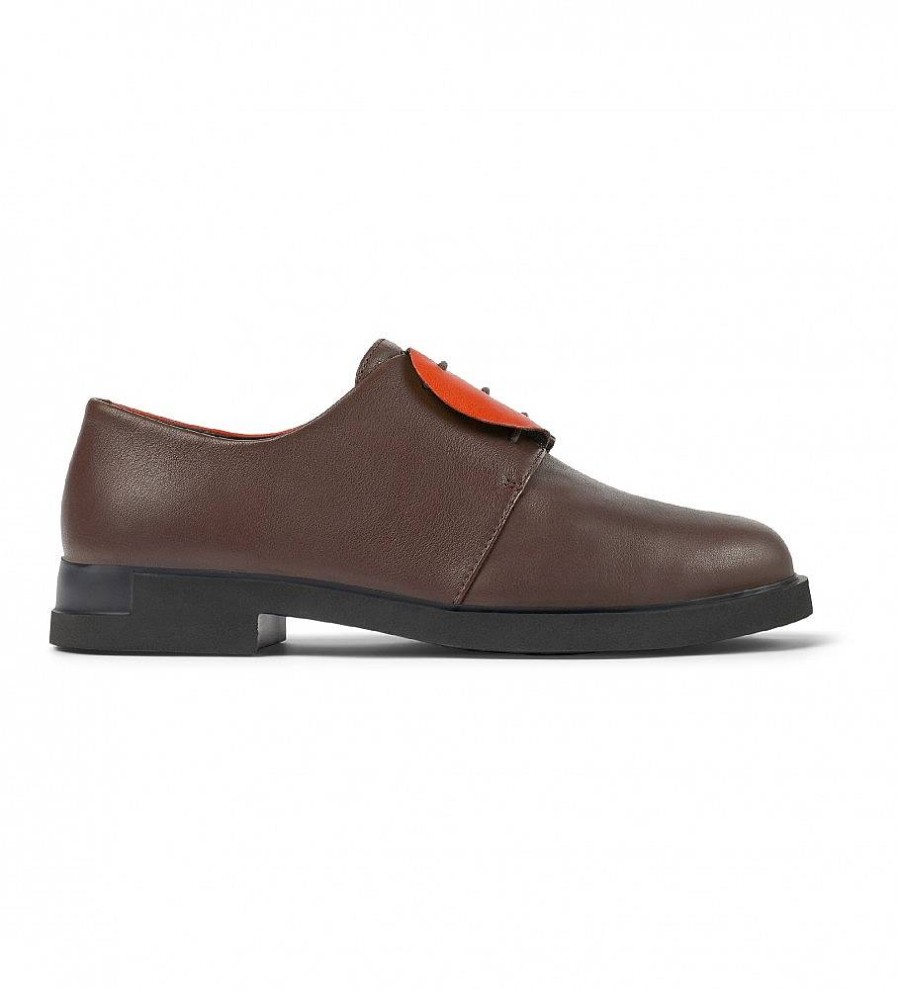 Mujer Camper Zapatos | Zapatos De Piel Tws Marron