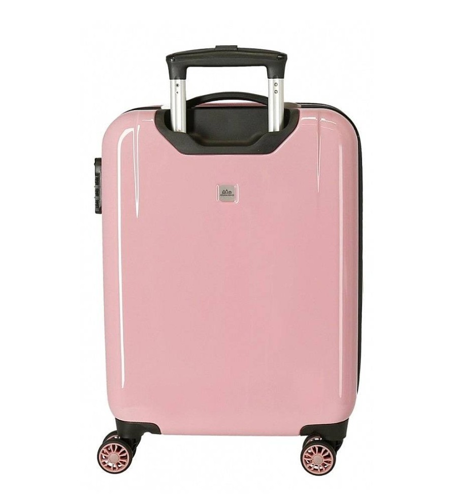 Mujer Disney Viaje | Maleta De Cabina Rigida Minnie Y Mickey Paris 55 Cm Rosa