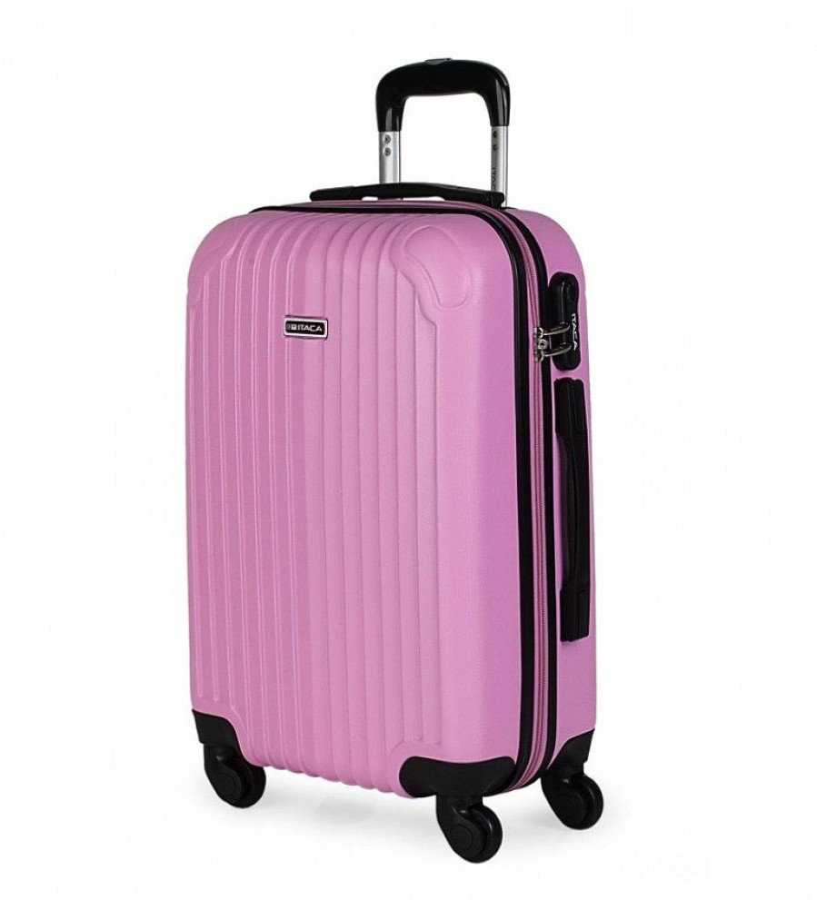 Mujer ITACA Viaje | Maleta De Viaje Cabina Rigida 4 Ruedas T71550 Rosa -55X38X20Cm-