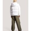 Mujer Tommy Jeans Chaquetas Y Abrigos | Chaqueta Alaska Acolchada Con Capucha Blanco