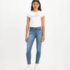 Mujer Levi's Pantalones | Jeans 711 Double Button Med Indigo