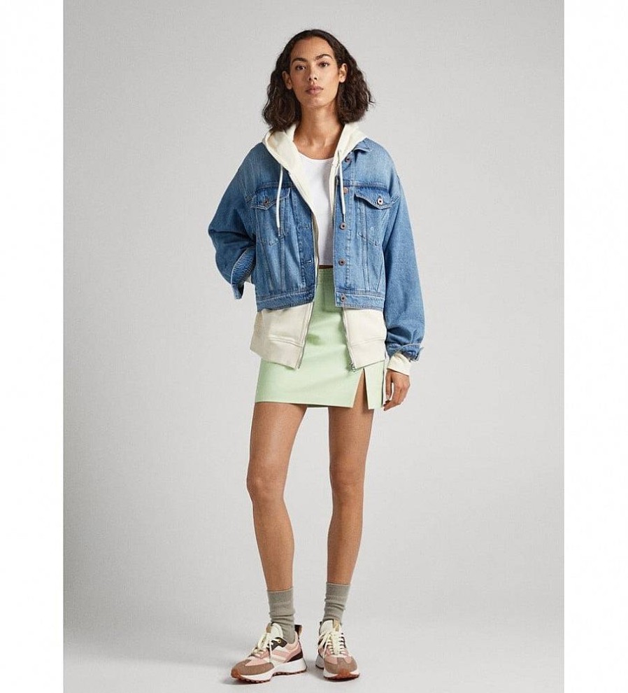 Mujer Pepe Jeans Faldas | Falda Maar Verde