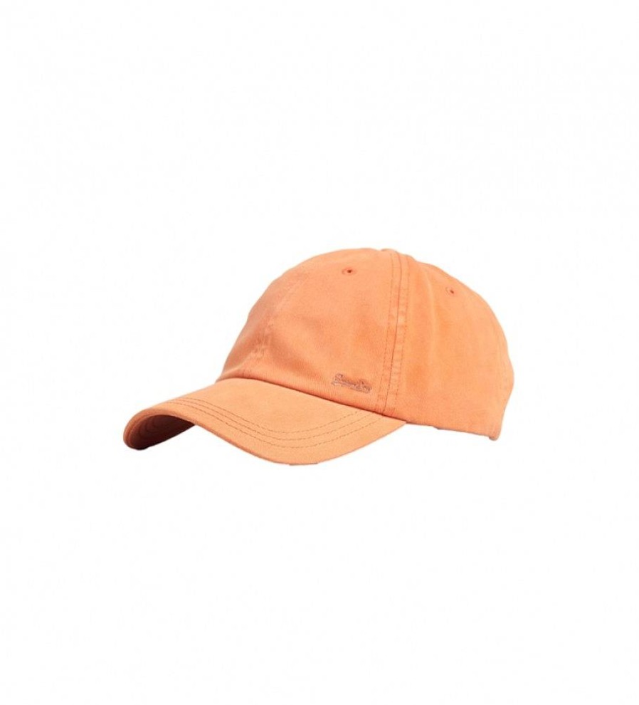 Mujer Superdry Gorras Y Gorros | Gorra Bordada Con Logotipo Vintage Logo Naranja