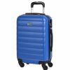 Mujer ITACA Viaje | Maleta Cabina De Viaje Rigida 4 Ruedas Trolley 71250 Azul -55X38X20Cm-