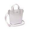 Mujer Lacoste Bolsos | Bolso Tote L.12.12 Mini Pique Plateado