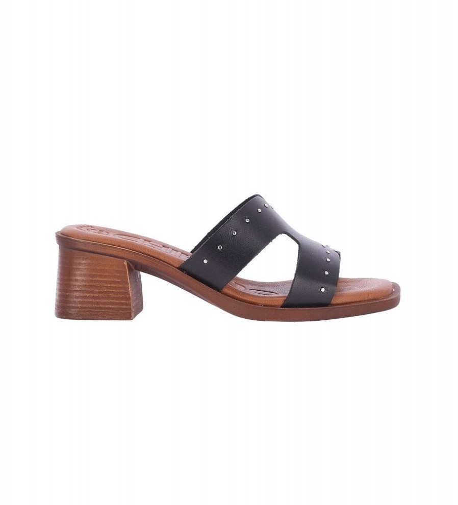 Mujer Chika10 Sandalias | Sandalias De Piel Doris 02 Negro