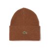 Mujer Lacoste Gorras Y Gorros | Gorro Lana Marron