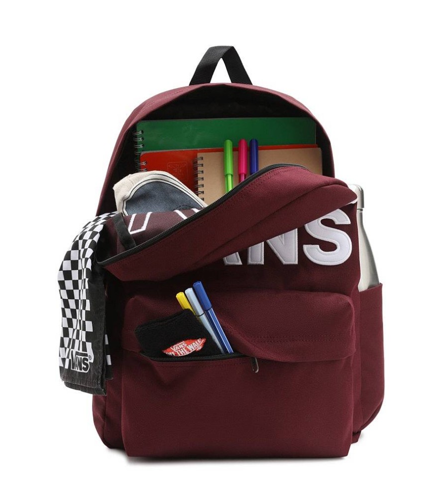 Mujer Vans Mochilas, Bolsas Y Rinoneras | Mochila Old Skool Drop V Granate