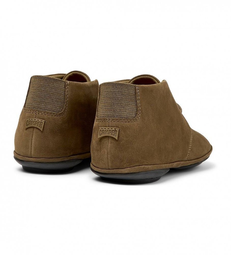 Mujer Camper Zapatos | Zapatos De Piel Right Nina Marron