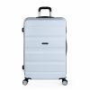 Mujer ITACA Viaje | Maleta De Viaje Rigida 4 Ruedas Grande Xl T71670 Blanco -77X48X29Cm-