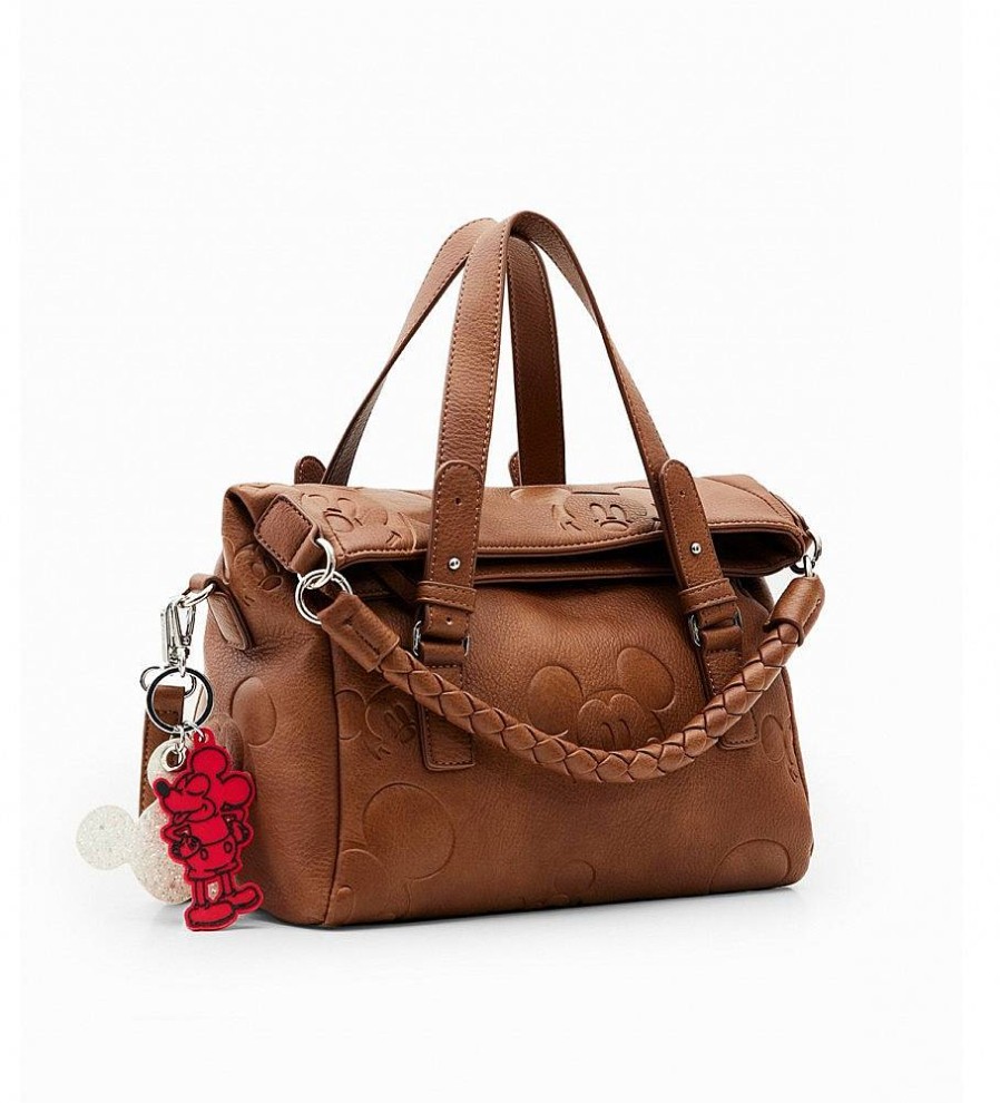 Mujer Desigual Bolsos | Bolso All Mickey Loverty 2.0 Marron