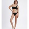 Mujer Admas Moda Bano | Bikini Asimetrico Costa Bella Negro