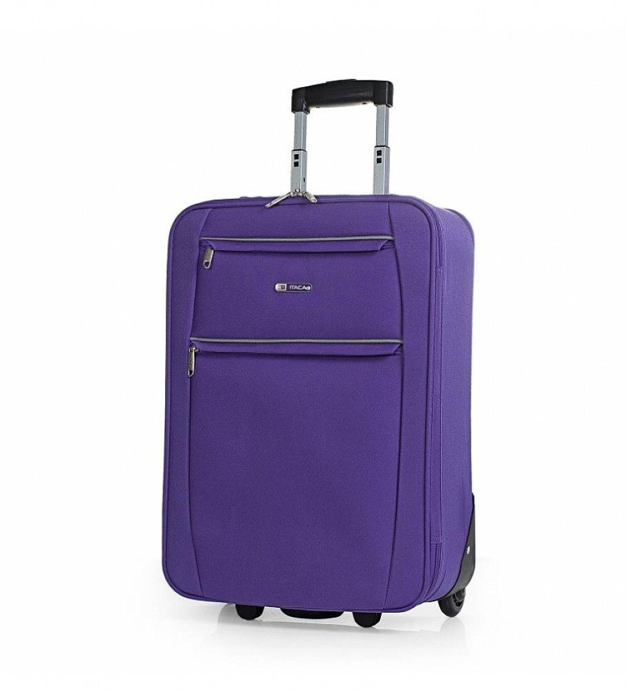 Mujer ITACA Viaje | Maleta Cabina De Viaje 2 Ruedas T71950 Morado -55X39X18Cm-