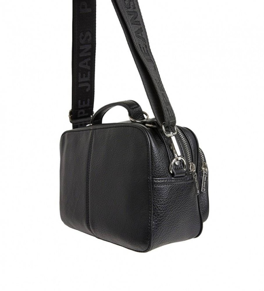 Mujer Pepe Jeans Bolsos | Bolso Elyza Bass Negro