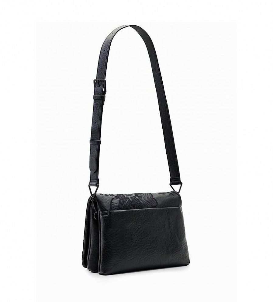 Mujer Desigual Bolsos | Bolso Alpha Dortmund Flap Negro