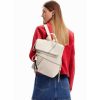 Mujer Desigual Mochilas, Bolsas Y Rinoneras | Mochila Mediana Patch Beige