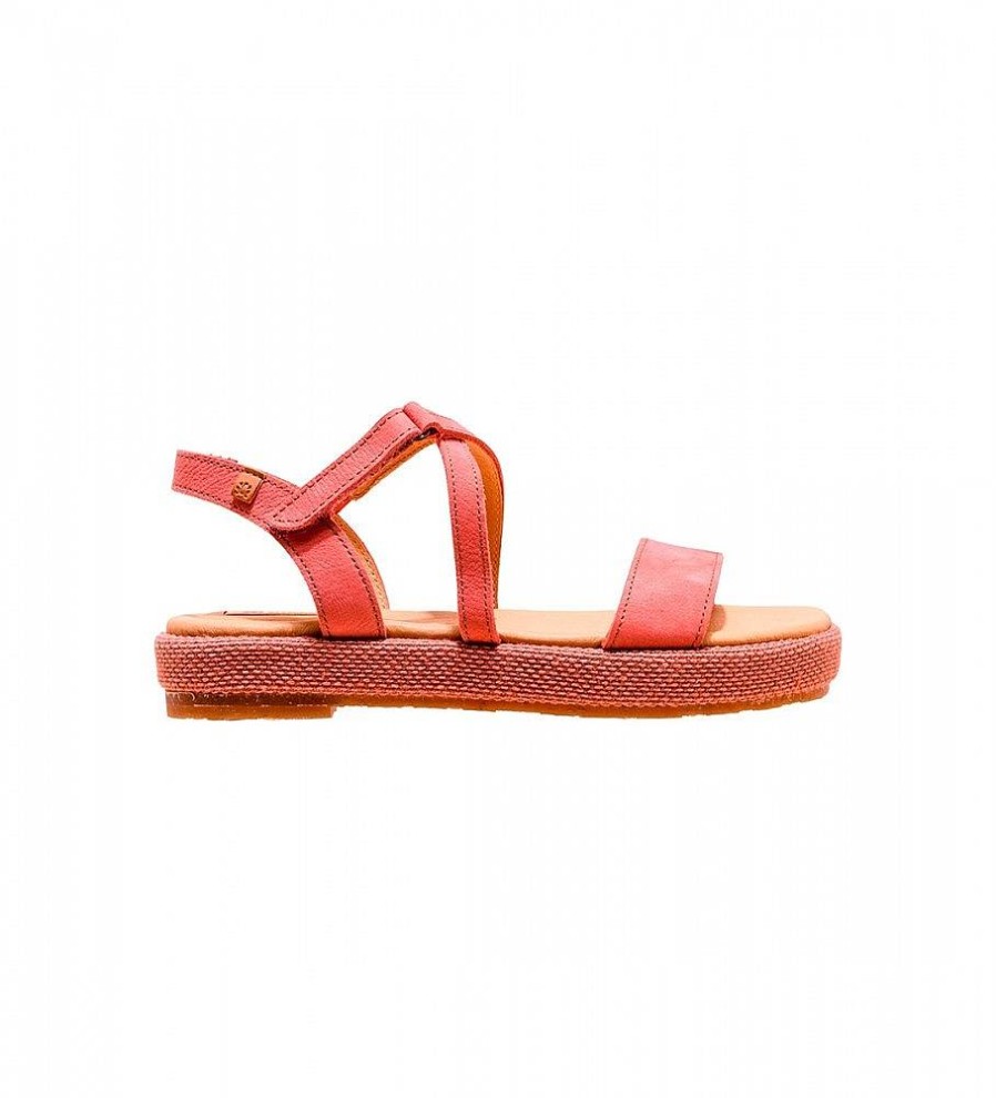 Mujer El Naturalista Sandalias | Sandalias De Piel N5881 Bosana Rosa