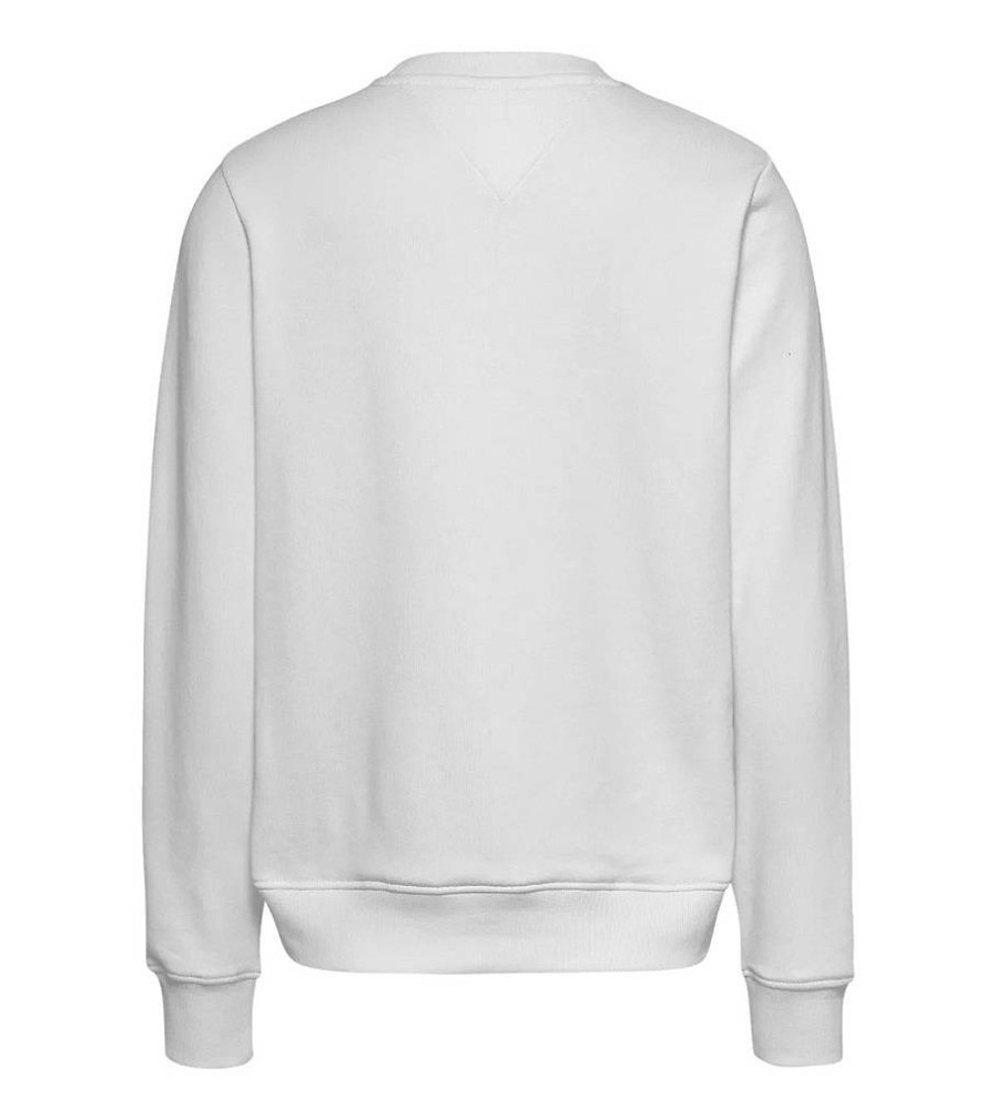 Mujer Tommy Jeans Sudaderas Y Jerseis | Sudadera Linear Blanco