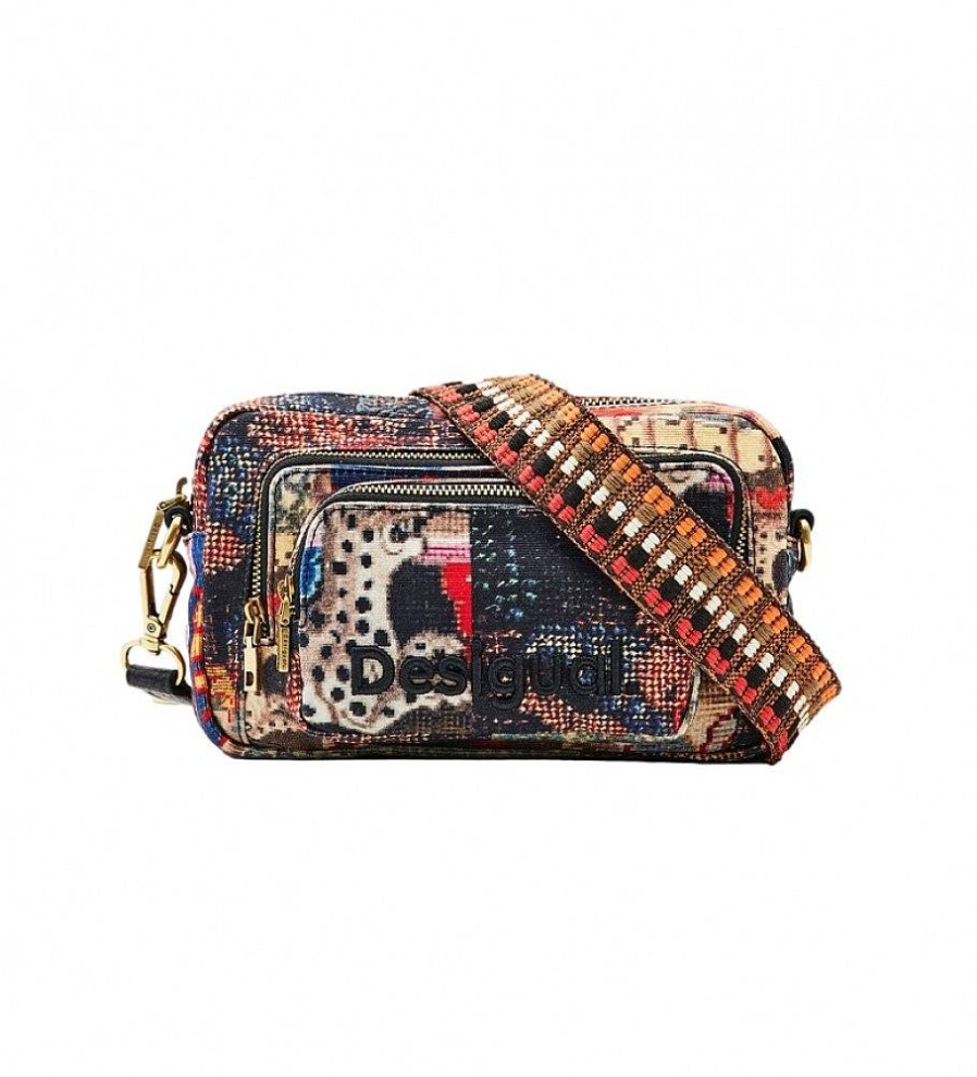 Mujer Desigual Bolsos | Bolso Tapestry Carcassone Multipocket Multicolor