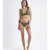 Mujer Admas Moda Bano | Bikini Triangulo Copa Summer Frill Verde