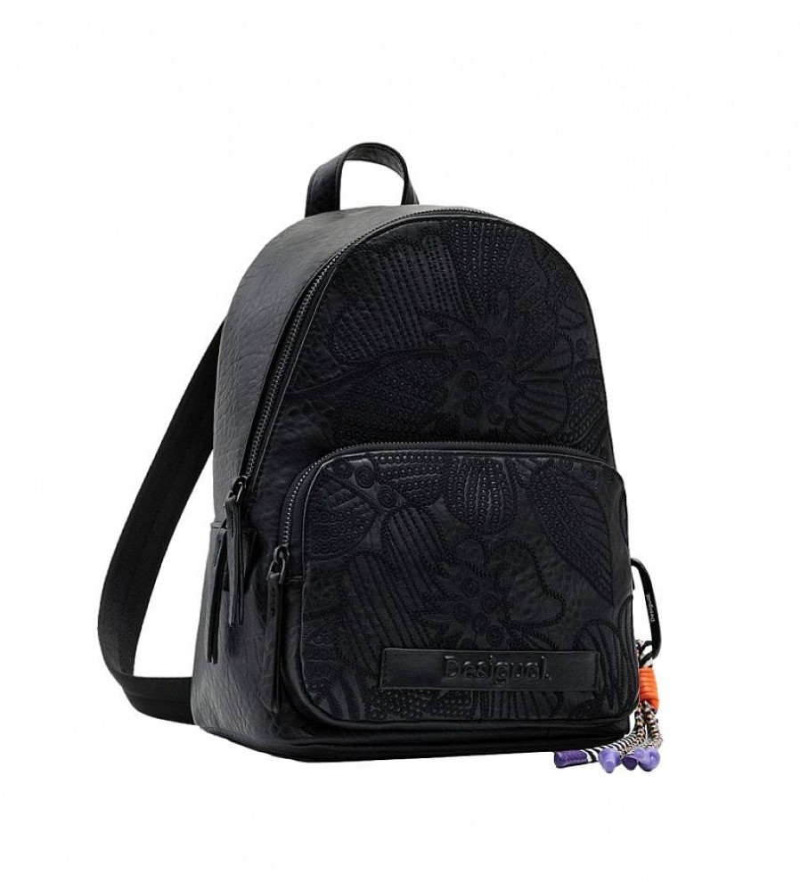 Mujer Desigual Mochilas, Bolsas Y Rinoneras | Mochila Alpha Mombasa Mini Negro