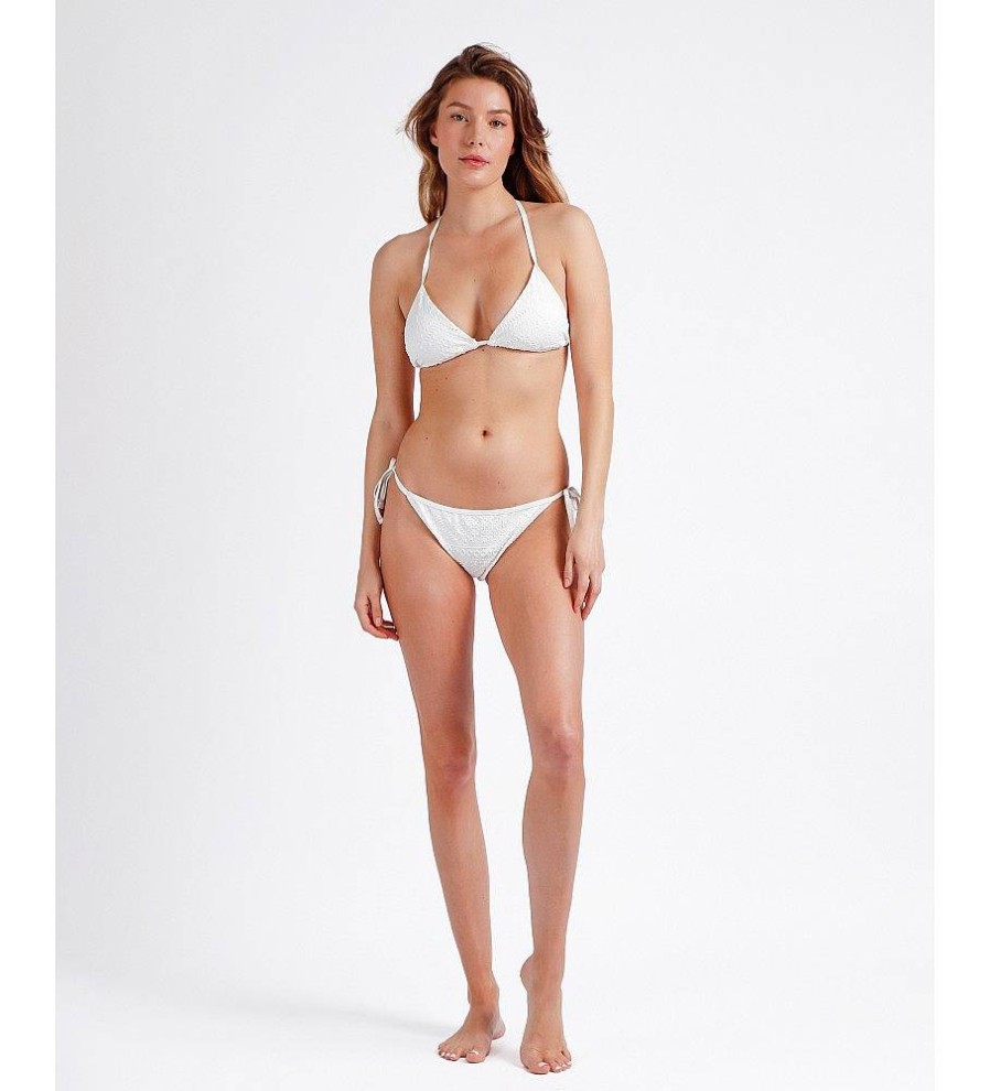 Mujer Admas Moda Bano | Bikini Bandeau Costa Bella Blanco