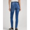 Mujer Pepe Jeans Pantalones | Jeans Regent Fit Skinny Tiro Alto Azul