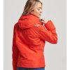 Mujer Superdry Chaquetas Y Abrigos | Chaqueta Cortavientos Con Capucha Mountain Rojo