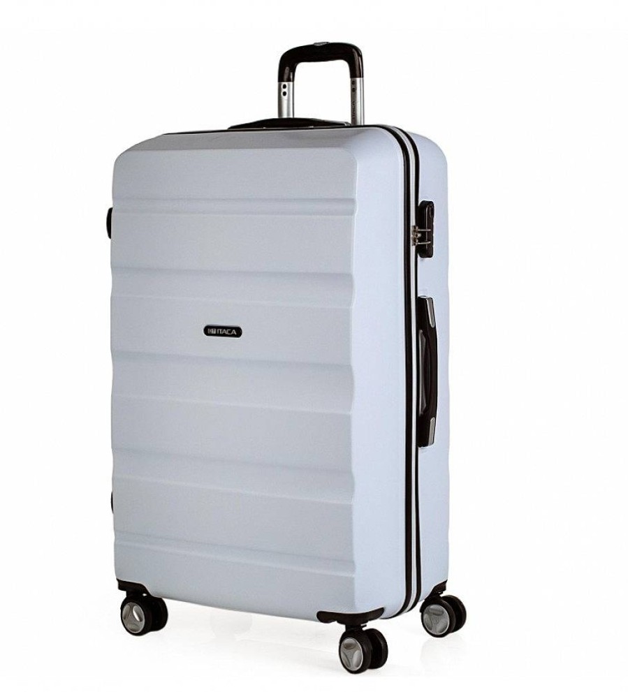 Mujer ITACA Viaje | Maleta De Viaje Rigida 4 Ruedas Grande Xl T71670 Blanco -77X48X29Cm-