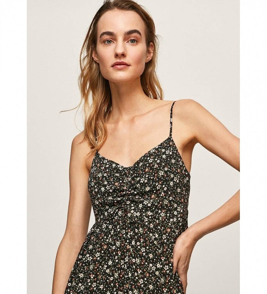 Mujer Pepe Jeans Vestidos | Vestido Pey Negro