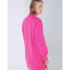 Mujer Lois Vestidos | Vestido Sudadera Con Apertura Lateral Rosa