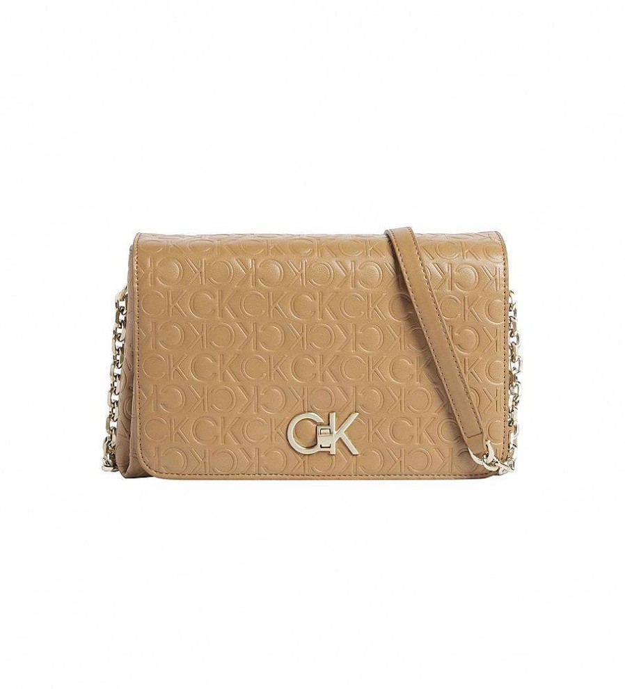 Mujer Calvin Klein Bolsos | Bolso Embrodery Logo Marron