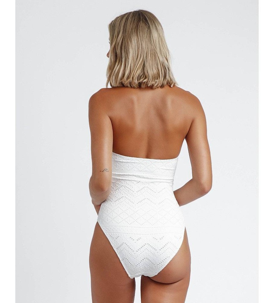 Mujer Admas Moda Bano | Banador Halter Costa Bella Blanco