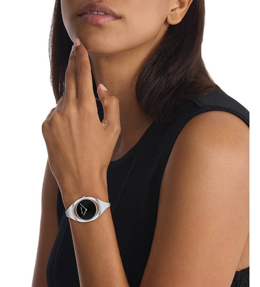 Mujer Calvin Klein Relojes | Reloj Analogico Elated Negro