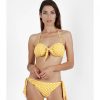 Mujer Admas Moda Bano | Bikini Bandeau Copa Life Dots Amarillo