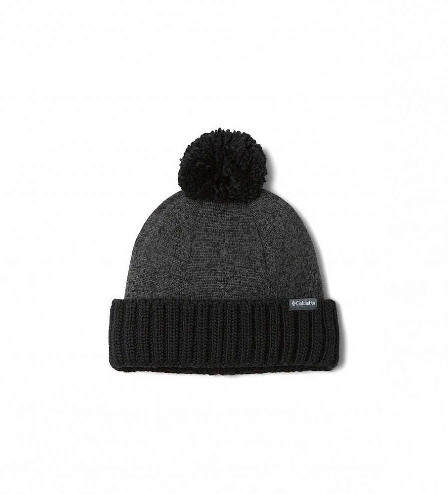 Mujer Columbia Gorras Y Gorros | Gorro Con Pompon Sweater Weather Negro