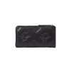 Mujer Tommy Hilfiger Carteras Y Monederos | Cartera Grande Con Estampado Del Monograma Th Negro