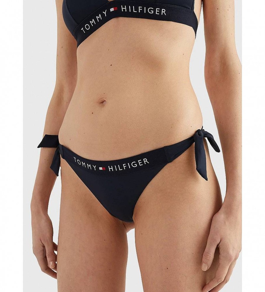 Mujer Tommy Hilfiger Moda Bano | Braga Bikini Vichy Marino